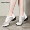 Dansskor mjuk yttersula andas kvinnor sport har sneakers jazz hip hop woman dancing damer