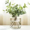 Vases Home Living Room Decoration Hydroponic Container Arrangement de fleurs ins Simple Modern Geometric Transparent Glass Vase