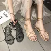Casual Shoes Sandals Women Transparent Flats Large Size Female Clear With Rivet Ladies Roman Beach Sandalias Mujer 678