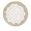 Dywany okrągłe kryształowe aksamit
