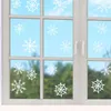 Pegatinas de la ventana 3 PPC Christmas PVC Glass Sticker Snow para la cocina del baño Oficina en el hogar #Q