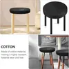 Chair Covers 2 Pcs Cushion Cover Black Vanity Tray Stool Slipcover Chairs Counter