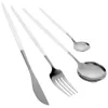 Ensembles de vaisselle Scoop Scoop Steak Fork Spoon Kit Cutlery Set Logeware En acier inoxydable Voyage