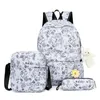 Drop 3pcsset School Bag Backpacks Schoolbag Fashion Kids Lovely Backpack for Children Girls Student Mochila Sac 240328