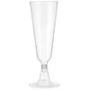 Engångskoppar Strån Vackra cocktail Glass Plastic Ice Cream Cup Transparent vid användning Utsökta utarbetande cocktailsbägare