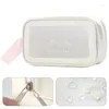 Storage Bags Clear Toiletry For Traveling Printed Zippered Waterproof Makeup Case Travel Cosmetics With Large Capacity