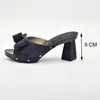 Dress Shoes Arrival High Quality Women Party African Wedding Elegant Italian With Stone Heels Pumps