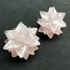 Figurines décoratives 4cm Gemles naturelles Quartz Rose Fleur Fleur Guérison Reiki Stone Pink Home Decoration Christmas Present1pcs