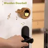 装飾的な置物のドアぶら下げベルズ冷蔵庫は、ビジネス用の軽量ユニークのための磁気的に取り付けられた木製ドアベルチャイム
