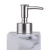 Manuel de texture en marbre de distributeur de savon liquide bouteille de lotion pratique durable