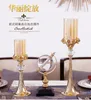 Candle Holders Nordic Creative Retro Gold Candlestick Home Decoration Accessories For Bed Room Romantic Wedding Table Decor A