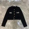 24SS Jacket Женская дизайнерская женская куртка поло воротнич
