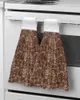Toalha Python Padrão toalhas de mão Casa Casa Banheiro panos de prato com loops suspensos absorventes rápidos secos e macios