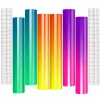 Films Htvront 6pcs 12x10 '' Hot Sensitive Color Changing Vinyl -lijmteken Vinylbladen+ 2 stks Transfer papier tape voor Cricut Cup