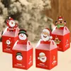 Gift Wrap 20PCS Christmas Candy Box Bag Xmas Deer Santa Claus Snowman Cookie Packages Merry DIY Home