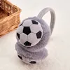 Śliczne dla dzieci futbol futbolowy zimowa podróż na świeżym powietrzu na zimno odporną na uszach ciepłe gęstne mufki do uszu dla dziewczynki dziewczyna Earmuff 240328