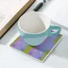 Tavolo tavolo serie di blocchi color: apertura del set di tazze da tazza per tazza per piastrelle ceramica ombrello (quadrato)