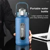 Wasserflaschen Spülmaschine Safer Glasflasche 1500 ml Trinken mit Stroh Edelstahl Tee Infuser Leckdicht für die Einlass