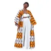 Afrikansk etnisk tryck lös lång trenchrock streetwear kvinnor dashiki afrikansk klänning mode femme boho cardigan africa kläder 240407