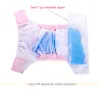 Couches 1set de couches adultes poche à respiration houstouflée intermédiaire âgée sticky fuite à l'épreuve des femmes lavables couches en tissu rose xxl taille d50