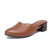 Pantofole Yaerni 2024 Donne Summer Office Lady Slide Fashi