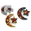 Decorative Figurines Ramadan Plate Tray Eid Decoration Party Guest Table Ornament Moom Star Candy Fruit Cookie Holder