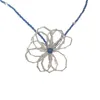 Pendant Necklaces Handmade String Beads Small Flower Necklace Simple Clavicle Chain And Various Wearing Methods