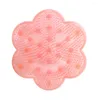 Bath Mats Flower Shape Silicone Foot Wash Back Massage Cushion Remove Dead Skin Function Bathroom Suction Cup Anti-skid