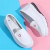 Casual schoenen 2024 Cowhide Wedge White Women's Comfortable Light Slip-on Fashion Flats Zapatos de Mujer