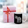 Mugs Mandala Elephant White Mug Good Quality Print 11 Oz Coffee Cup Summer Pretty Pattern Boho