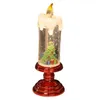 Décoration de fête des bougies de Noël conduites sans flamme des éclats de bougie décoratifs pour le festival à domicile