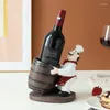 Decorative Plates Resin Vertical Chef Wine Rack Dining-Table Bar Living Room Decorations Bottle Holder Nordic Household Goods Accessories