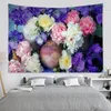 Tapestries Peony Flower Colorful Tapestry Wall Hanging Art Science Fiction Room Home Decor Bedroom Aesthetics