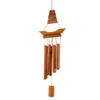 Decorative Plates Bamboo Wind Chime Handmade Natural Ring Home Decor Hanging Ornament Outdoor Yard Bell