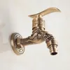 Waschbecken Wasserhähne Bochsbc Europa Art geschnitzte Waschmaschine Antike Einhalter Dusche Wasserhahn Vintage Messing Wandhahn