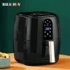 Fryers 220V Multi Electric Air Fryer 4,5L 6L große Kapazität Smart Automatic Haushalt 360 ° Backleit -Touchscreen Frittyer ohne Öl