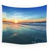 Tapestries Seaside Beach Waves Candery Coconut Tree Sunset Sunst Pattern Tapestry Background Room Bedroom Wall Blanket 95x73cm