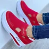 Scarpe casual sneaker rosse donne donne da tennis tela scarpa femmina donna sneaker sneaker showout