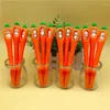 Pcs Creative Rotating Radish Soft Rubber Erasable Gel Pen Student Friction Easy Neutral