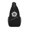 Backpack Cool Hunting Things Symbol Supernatural Símbolo Crossbody Sling Men Bacs de peito de ombro para viajar