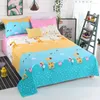 Sängkläder sätter upp madrass i madrassen sängklädda lakan kuddeuppsättning trendig hushållsark damm täcker icke-halk F0195