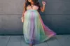 マタニティドレスPography Long Pregnancy PO Shoot Baby Showers Party Rainbow Tulle妊婦Maxi Gown8950860