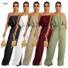 Dames tweedelige broek 2024 Fashion Jumpsuit Mouwloze Rompers Zomer Casual losse wilde pinky dames jumpsuits