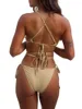 Dames badmode sexy wrap rond strass Diamond bikini vrouwelijk zwempak vrouwen tweedelen set badpak zwem strandkleding