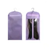 Aufbewahrungsbeutel wasserdichte Perückensack tragbar mit Kleiderbügel verhindern Feuchtigkeit transparente Reißverschlussbeutel Beutel Haarverlängerungen