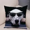 Oreiller Supe Soft Short Pet Pet Dog Europe Cover dalmatien pour canapé décor à la maison Cute Animal Case 45 45 cm