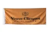 Veuve Clicquot Champagne Flag Livid Color and Fade Proof Canvas Header och dubbel sömnad 3x5 ft Banner inomhus utomhusdekoration5777248