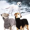 Hundkläder vinter varm kappa höga krage petkläder för stor jumpsuit mjuka stora hundar outfit jacka elastiska tröjor s-5xl a4a2