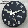 Watch Repair Kits 29mm Black White Dial With Hand Green Luminous Aseptic NH36 Movement 3 O 'clock Crown 3.8