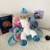 Animaux Girl Unicorn Plans sac à dos mignon Children Zipper Schoolbag Mini Kid Toy Doll Sac à dos pour Kidergarten en fourrure
